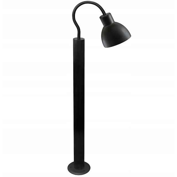 Venkovní stojací zahradní lampa reflektor černá 100 cm Polux