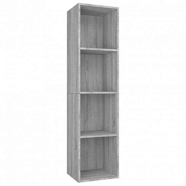 vidaXL Knihovna / TV skříňka šedá sonoma 36x30x143 cm kompozitní dřevo