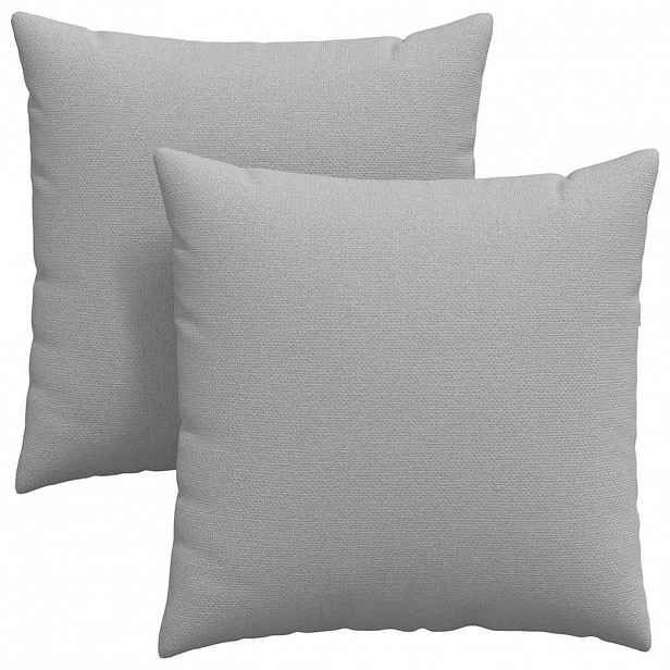 vidaXL Pohovkové polštáře 2 ks textil Oblačno šedá 60 x 60 cm