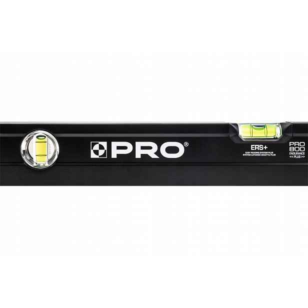 Vodováha PRO800 Černá Jednostranně frézovaná Vodováha 60 cm