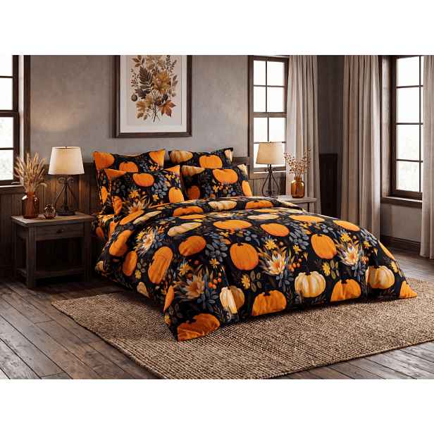 Mikroplyšové povlečení PUMPKINZA barevné Rozměr povlečení: 2 ks 70 x 90 cm | 200 x 220 cm