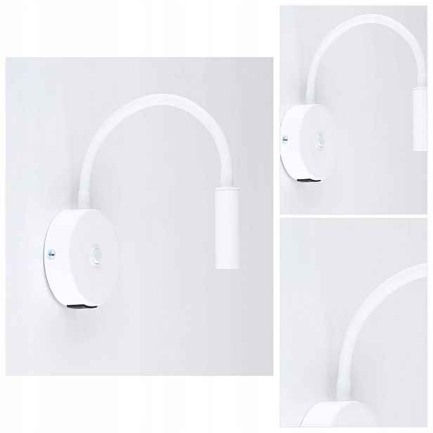 Nástěnné svítidlo bílé Lagos s nastavitelným výložníkem do kuchyně, moderní Tk Lighting