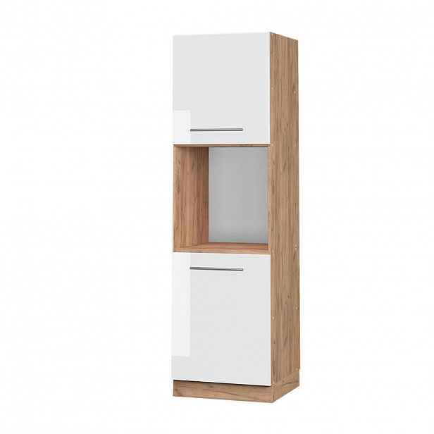 Vicco SKŘÍŇKA NA VESTAVĚNOU TROUBU Fame-Line Bílá vysoký lesk 60 cm otevřený