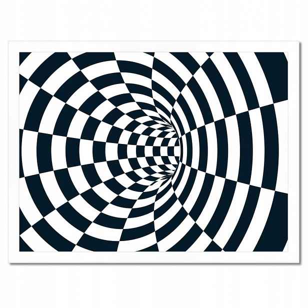 Plakáty v rámu 40x30 Abstrackja černobílá