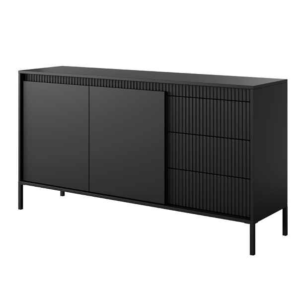 ArtLas Komoda SPIRIT 153 2D3S | černá