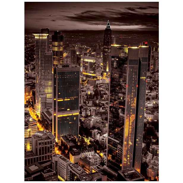 Fototapeta Město V Noci Světla Města 184x254