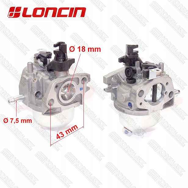 Karburátor LC1P70FC Ruční Sání Dvě Páky Škrticí Klapky Motor S Termostatem