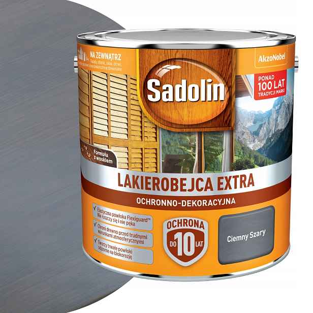 Sadolin Lakovna na dřevo Extra 2,5L Tmavě Šedá