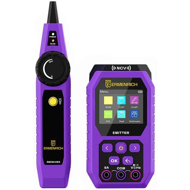 Tester kabelů Ermenrich Ping SM75 s univerzálním měřidlem