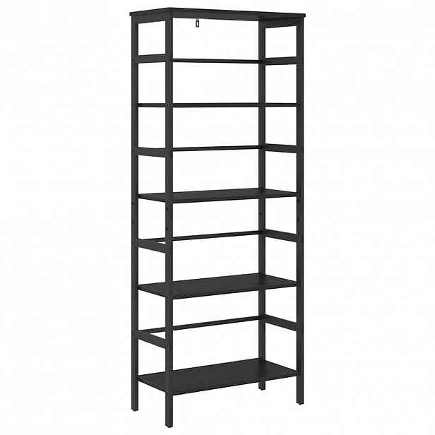 vidaXL Knihovna 4 úrovní 60 x 29,5 x 149 cm Kompozitní dřevo Černý dub