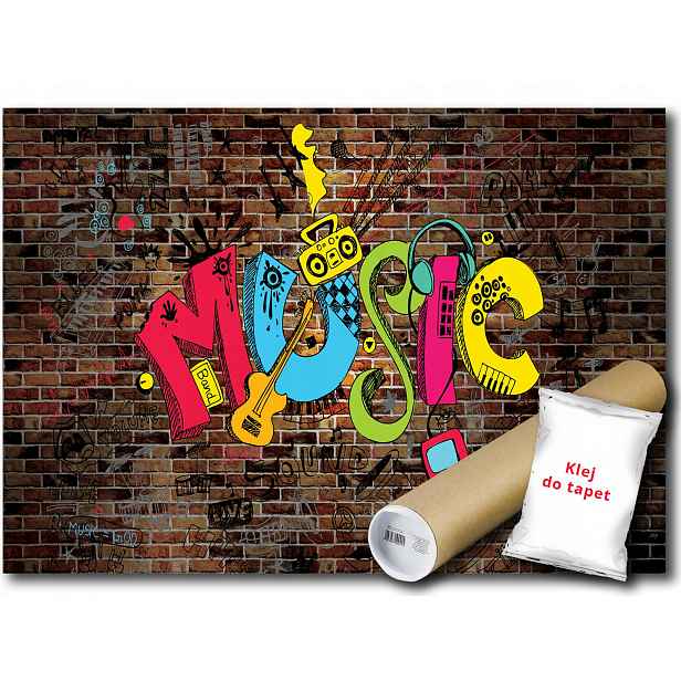 Vliesová fototapeta Graffiti zeď cihlová 312x219