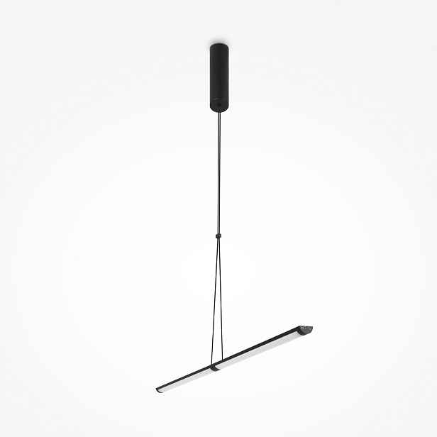 Závěsná lampa černá linie nad stůl 89 cm do obývacího pokoje Led 4000K Maytoni