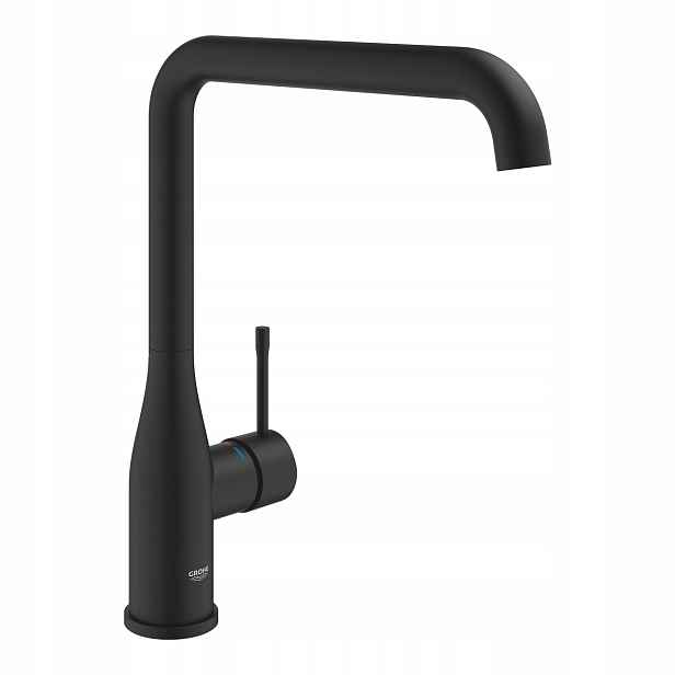 Grohe kuchyňská baterie Essence, vysoká otočná výpusť, černá