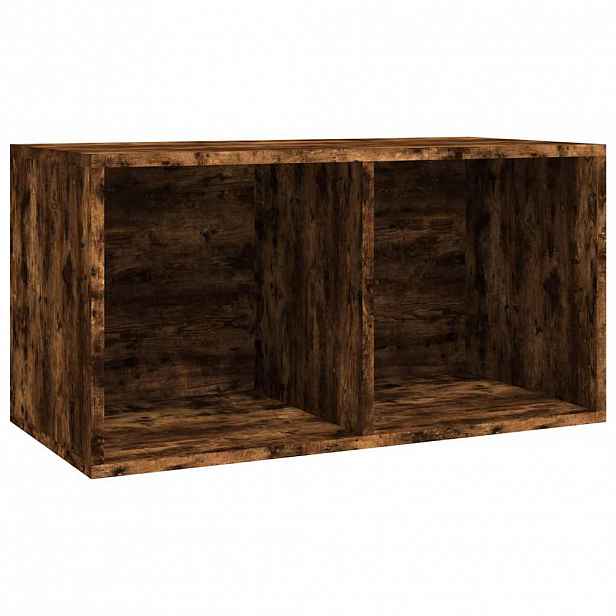 vidaXL Úložný box na LP desky kouřový dub 71x34x36 cm kompozitní dřevo