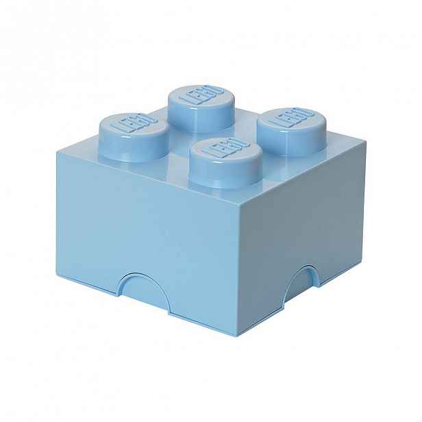Světle modrý úložný box čtverec LEGO®