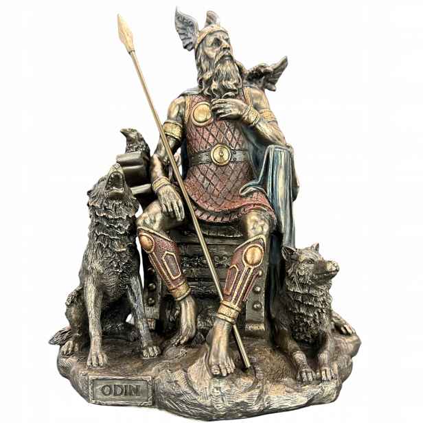 Figurka Socha Bůh Odyn Figurka Socha Bronz Veronese WU69116A4