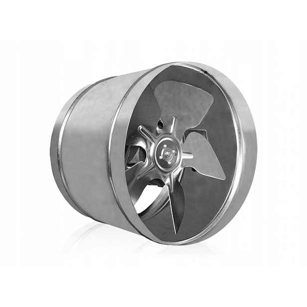 Kanálový ventilátor kovový, turbína 205 m³/h, ventilační, odsávací, 160 mm
