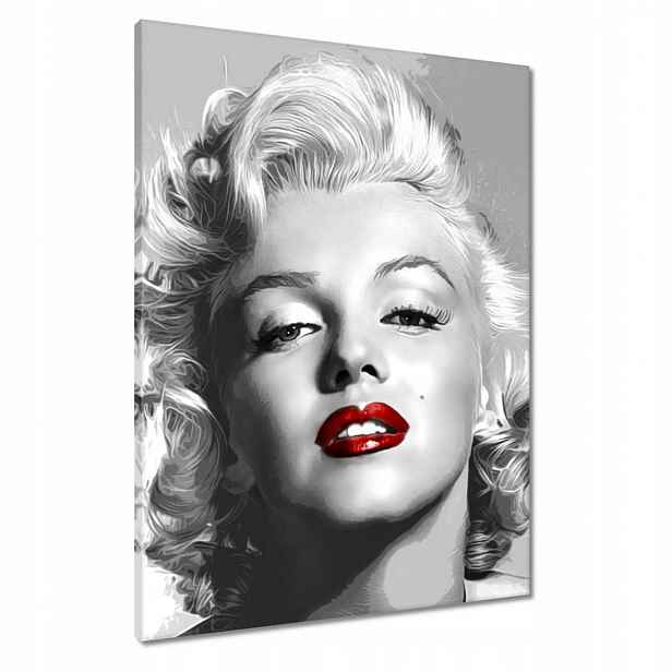 Obrazy 60x80 Monroe Červené rty