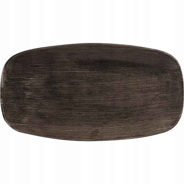 Talíř servírovací Churchill Stonecast Iron Black 35,5x18,9 cm 6 ks