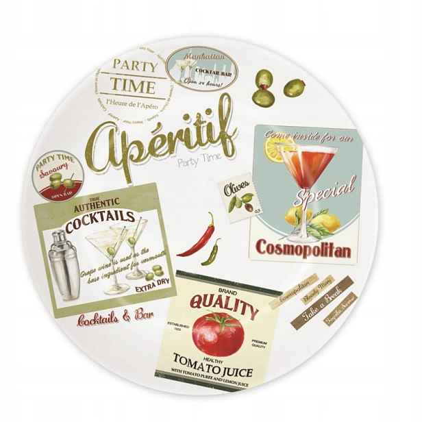 Talíře Na Svačiny Tapas Porcelánové Salátky Vintage Aperitiv sada 4 ks