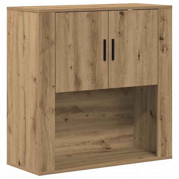 vidaXL Nástěnná skříňka s policí Artisanový dub 80 x 33 x 80 cm