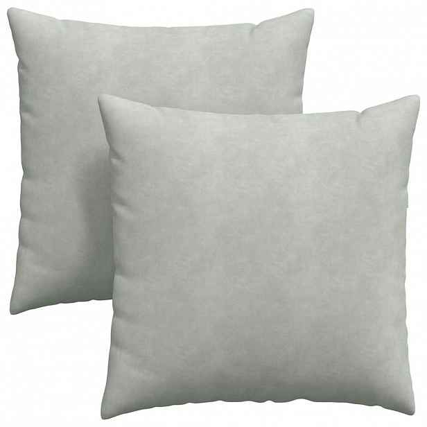 vidaXL Pohovkové polštáře 2 pcs Světle šedá 60 x 60 cm Žebrovaná látka