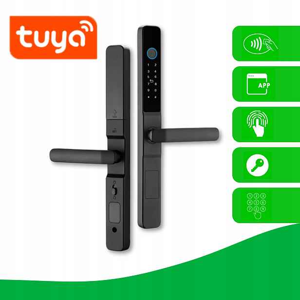 Inteligentní zámek dveří Smart Lock Mia SL-10-TUYA-W Aplikace WiFi