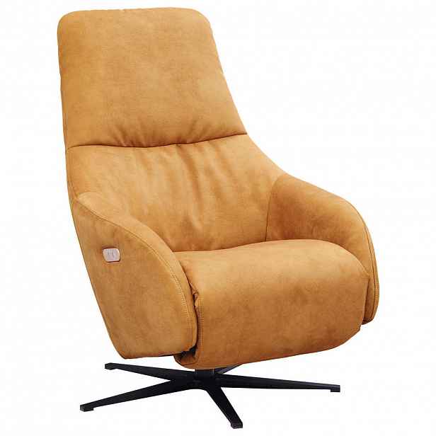 Chilliano RELAXAČNÍ KŘESLO, textil, curry žlutá