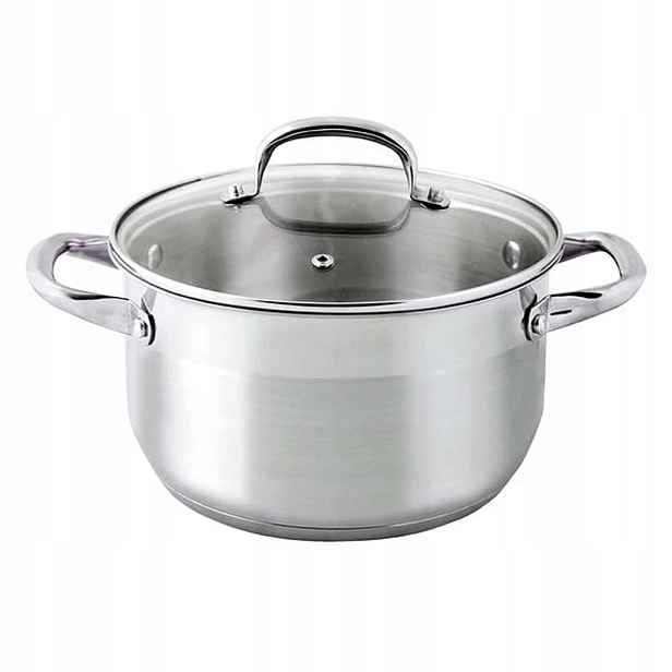 Nerezový kastrol se skleněnou poklicí Provence 5l
