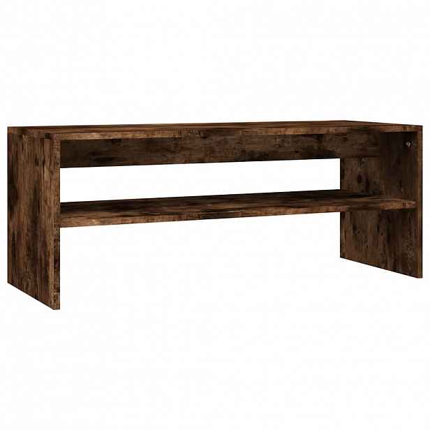 vidaXL Konferenční stolek kouřový dub 100x50x40 cm kompozitní dřevo