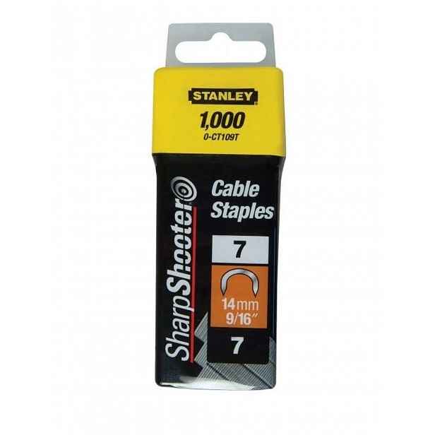 Stanley - Spony kabelové, typ 7, 14 mm, 1000 ks 1-CT109T