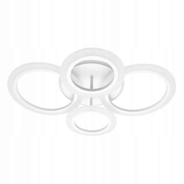 Stropní Led Lampa Stropní Svítidlo 4 Ring 64W Rgb Cct Dálkový Ovladač Moderní DL1104