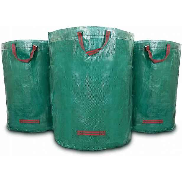 Zahradní Pytle 3 × 272 L Na Listí, Trávu, Kompost A Rostlinný Odpad