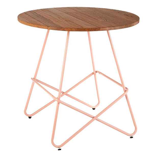 Kulatý jídelní stůl z jilmového dřeva ø 80 cm District – Premier Housewares