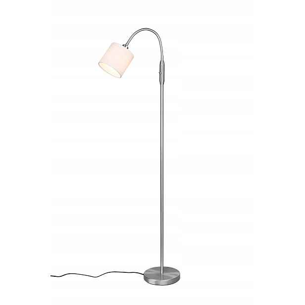 Stojací podlahová lampa Tommy stříbrná 130 cm, bez žárovky, Rl