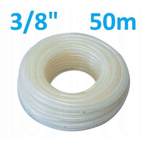 Valmon hadice 1123 3/8" (10/14,5mm) opletená čírá, balení 50m