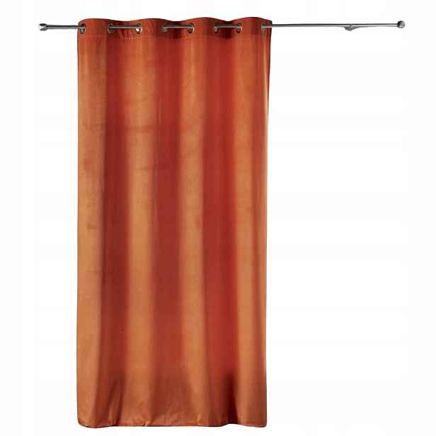 Závěs Oranžová velurová Velvetine 140 x 240 cm