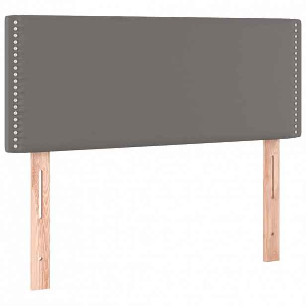 vidaXL Čelo postele šedé 100x5x78/88 cm umělá kůže