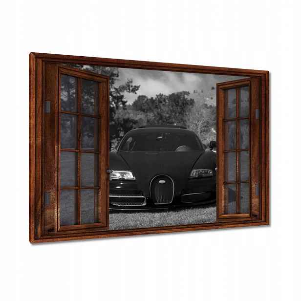 Obrazy 120x80 Černé Bugatti Auto