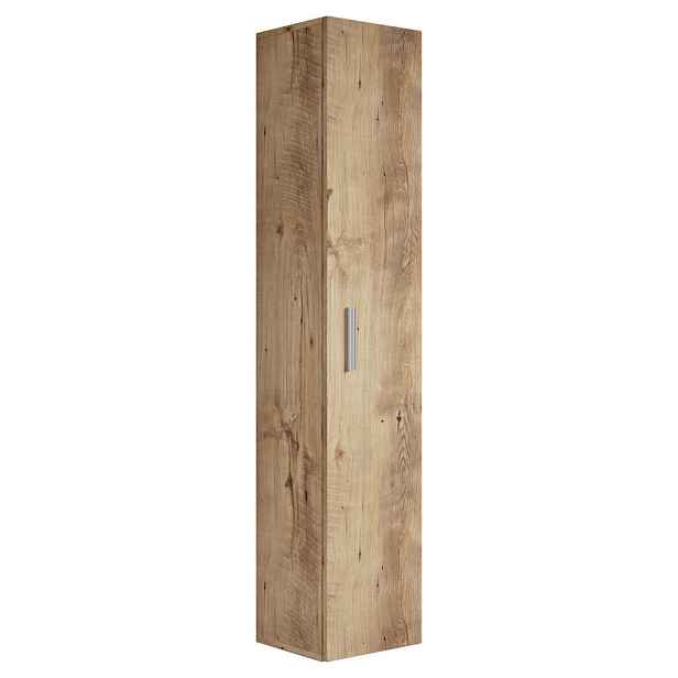 Badplaats KOUPELNOVÁ SKŘÍŇKA Pluto s 1 dveřmi kaštanový dub - 30 x 30 x 150 cm