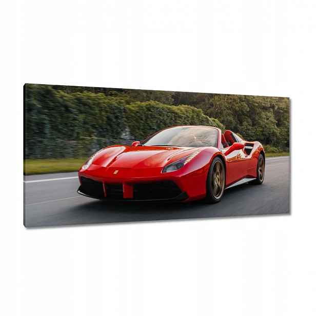Obrazy 115x55 Červené Ferrari Cesta