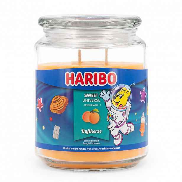 VONNÁ SVÍČKA Transparentní ve skle Sweet Universe dvojitý knot 510 g