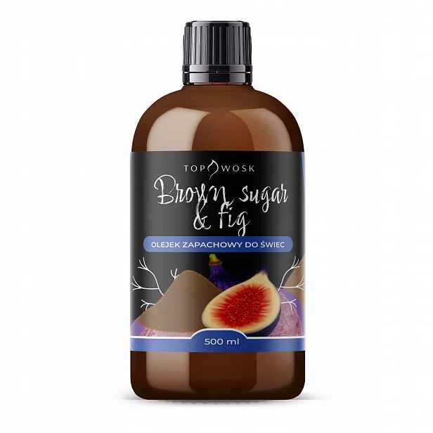 Vonný olej na svíčky Brown Sugar and Fig 500 ml