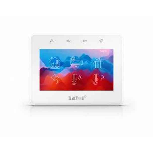 Satel Manipulátor s dotykovým displejem 4,3" INT-TSG2R-W bílý