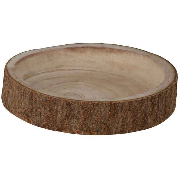 H&S Decoration Dřevěná mísa PAULA 25 cm hnědá