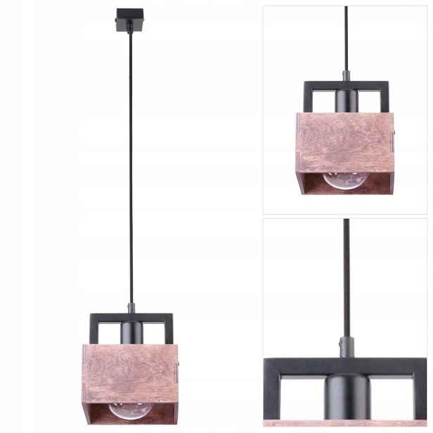 Závěsná lampa Dakota černá nad ostrovem v kuchyni, harmonická forma Sigma Lighting