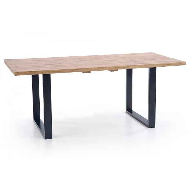 HALMAR Jídelní rozkládací stůl Mevon 2 160/210 cm dub wotan/černý
