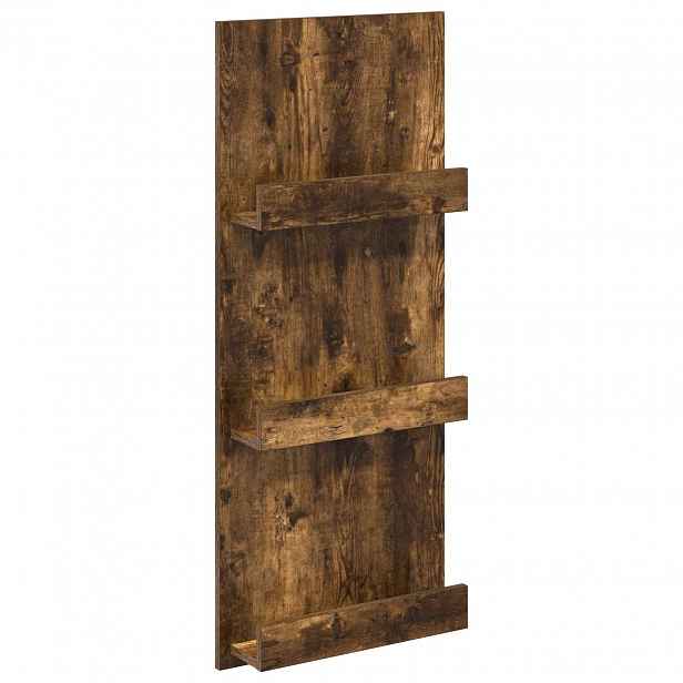 vidaXL Regál na časopisy Kouřový dub 43 x 11 x 102 cm Kompozitní dřevo