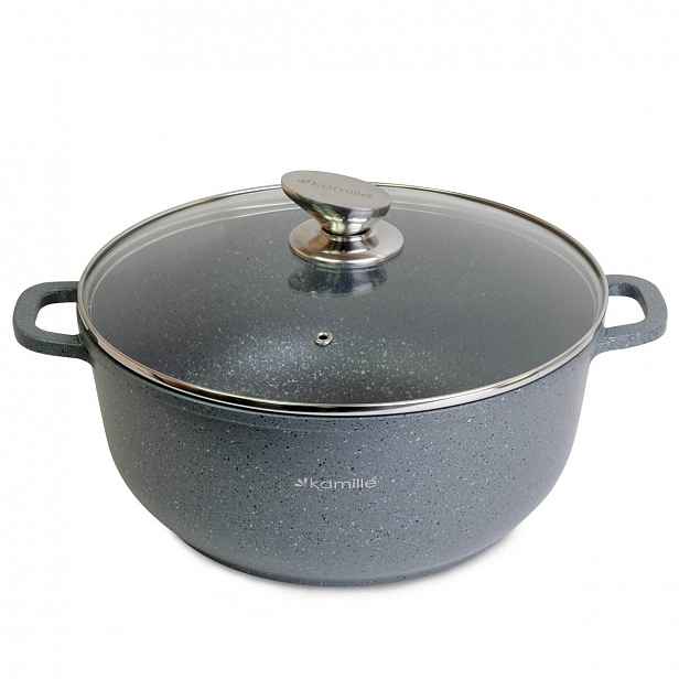 Hrnec Granitová Poklice 6,5 L Indukce Kamille