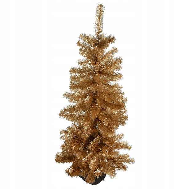 Vánoční stromek Umělý zlatý Ozdobný Orion 120 cm